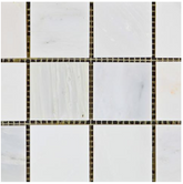 Calacatta Cressa (Asian Statuary) 2x2 Mosaic Honed HTC-1 sqft